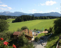 Ausblick von den Ferienwohnungen im Allgu