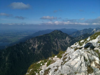 Blick vom Suling auf den Tegelberg